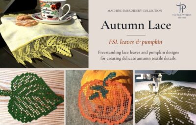 Autumn lace machine embroidery collection