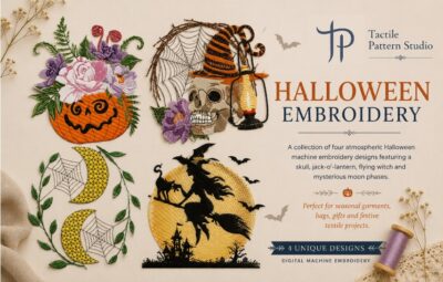 Halloween embroidery